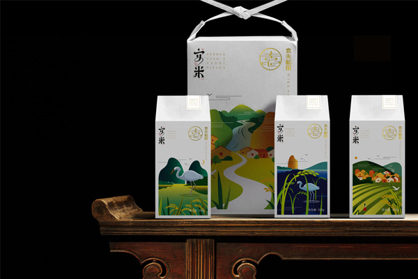 農間大米包裝設計欣賞